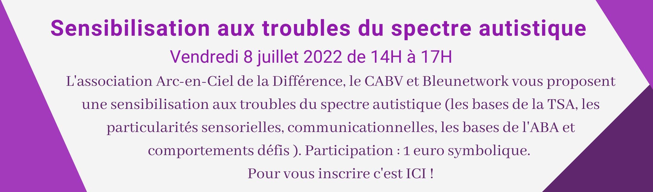 sensibilisation à l'autisme