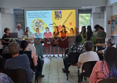 Le groupe Espoir du CHU de Vénissieux qui a préparé le buffet de l'AG du CABV