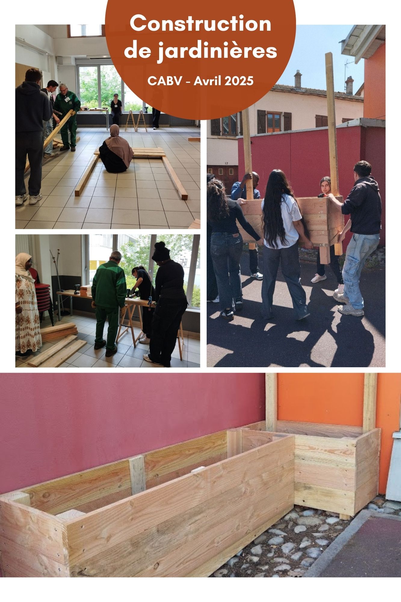 Montage photos chantier construction bacs