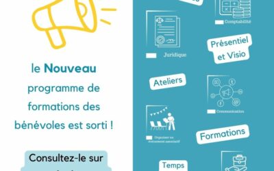 Nouveau programme de formations des bénévoles